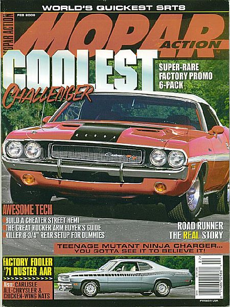 DustAAR in Mopar Action magazine February 2008 issue