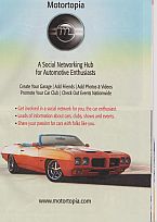 1970 GTO S/C Tiger Ad for Motortopia